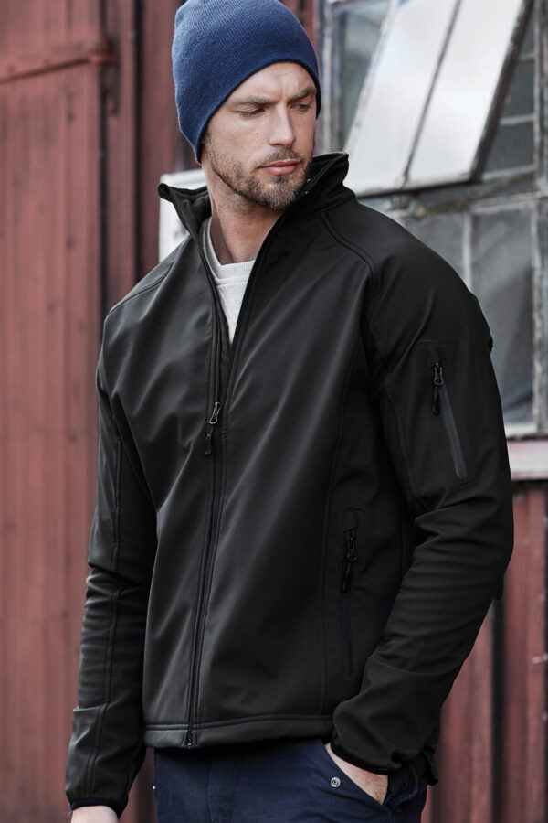 Tee Jays Miesten LW performance softshell-takki kalvolla, musta 3XL - Image 2