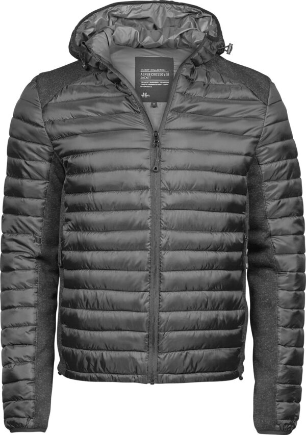 Tee Jays Miesten Hupullinen Outdoor Crossover kevyttoppatakki, musta 3XL