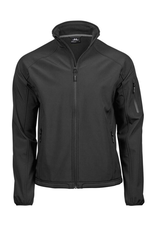 Tee Jays Miesten LW performance softshell-takki kalvolla, musta 3XL