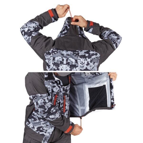 Norfin kalvopuku Pro Dry 3, camo/harmaa L - Image 3