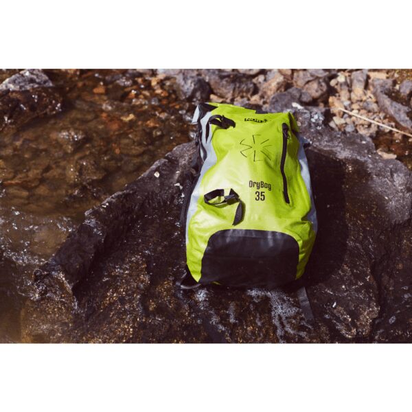 Norfin reppu Dry Bag 35, vesitiivis, keltainen/musta - Image 3