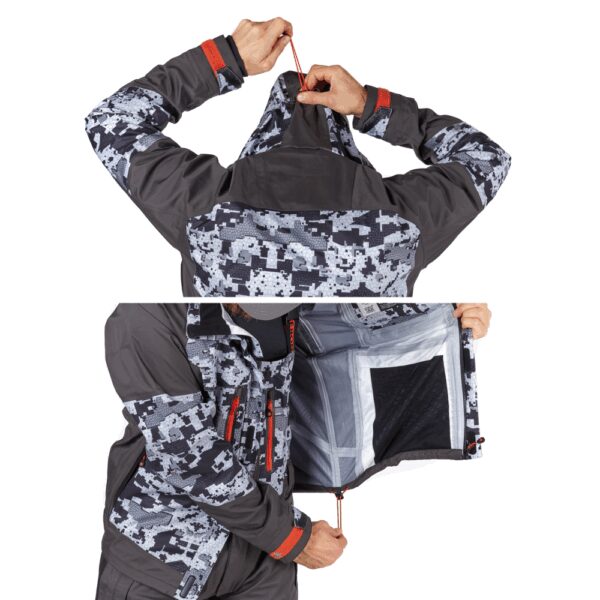 Norfin kalvopuku Pro Dry 3, camo/harmaa XXL - Image 3