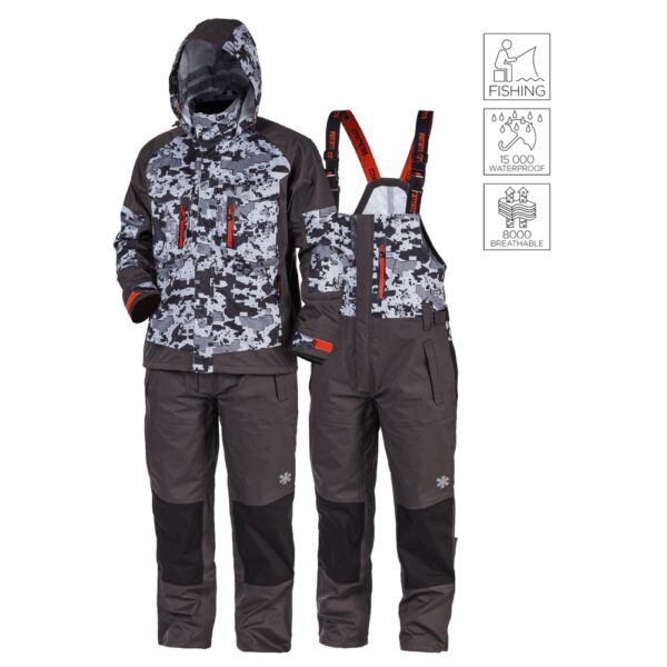 Norfin kalvopuku Pro Dry 3, camo/harmaa XL
