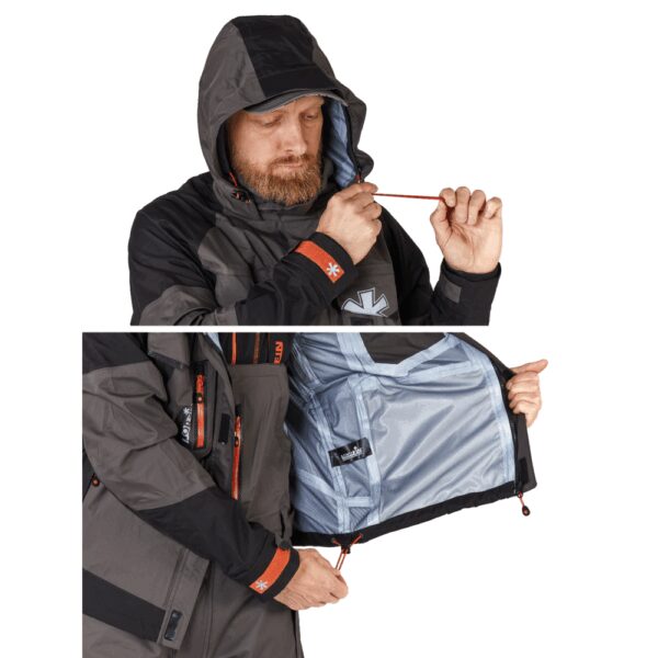 Norfin kalvopuku Pro Dry 3, harmaa/musta XXL - Image 3