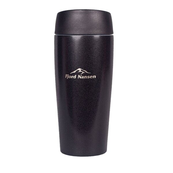 Fjord Nansen Lando termosmuki, musta 400 ml