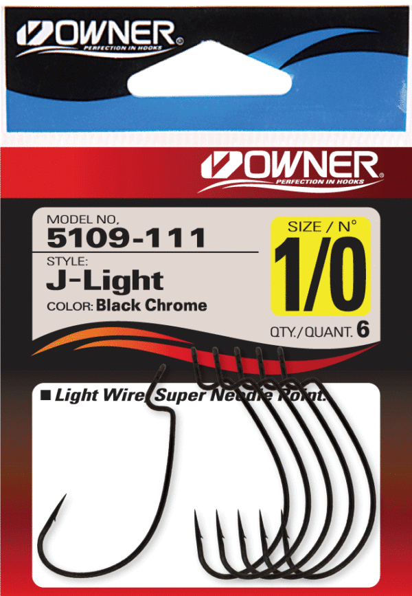 Owner J-Light offset jigikoukku 6 kpl