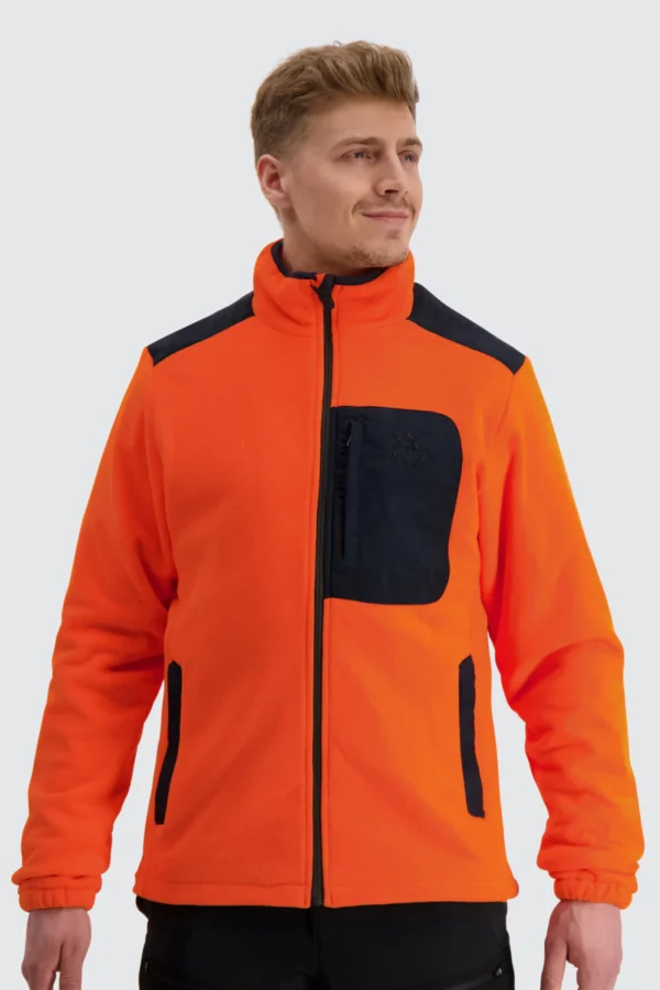 Alaska Dawson Fleece Jacket Orange -miesten fleecetakki  - Image 3