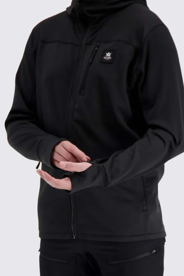 Alaska ThermoDry Black -miesten huppari - Image 5