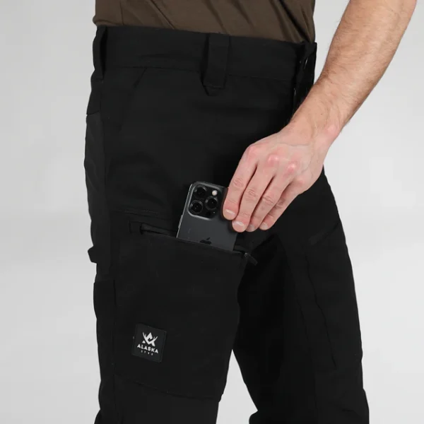 Alaska Trekking Lite Pro Black -miesten ulkoiluhousut - Image 4