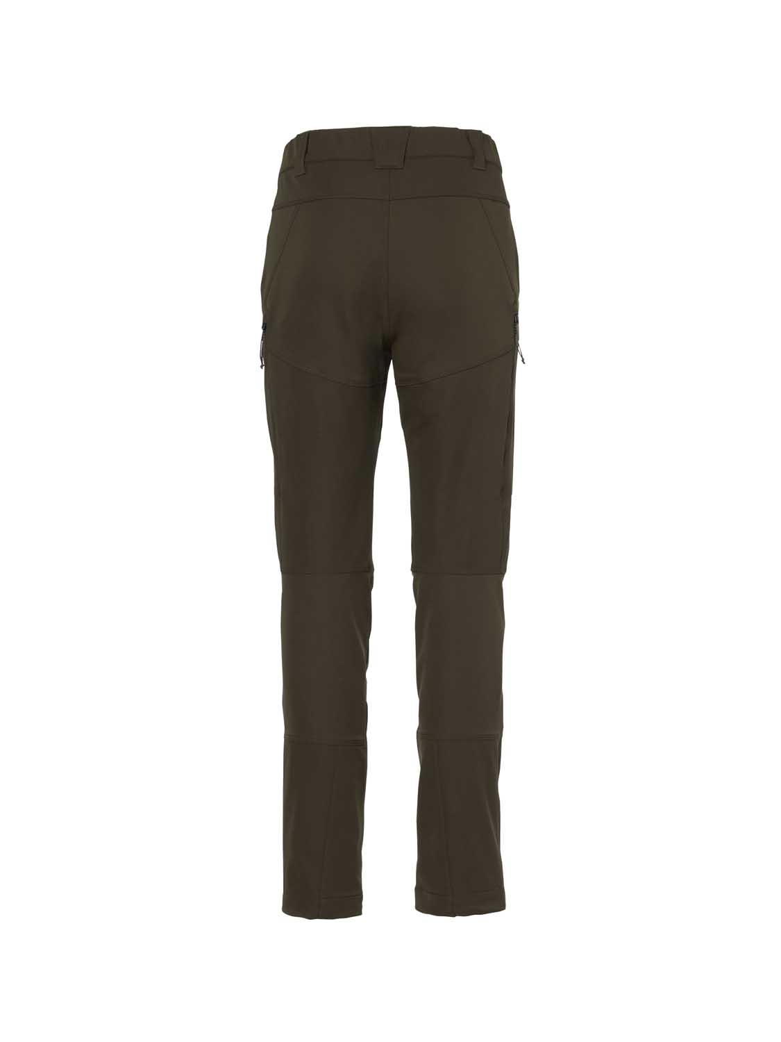 Alaska Chaser Stretch -naisten housut, Solid Brown - Image 2